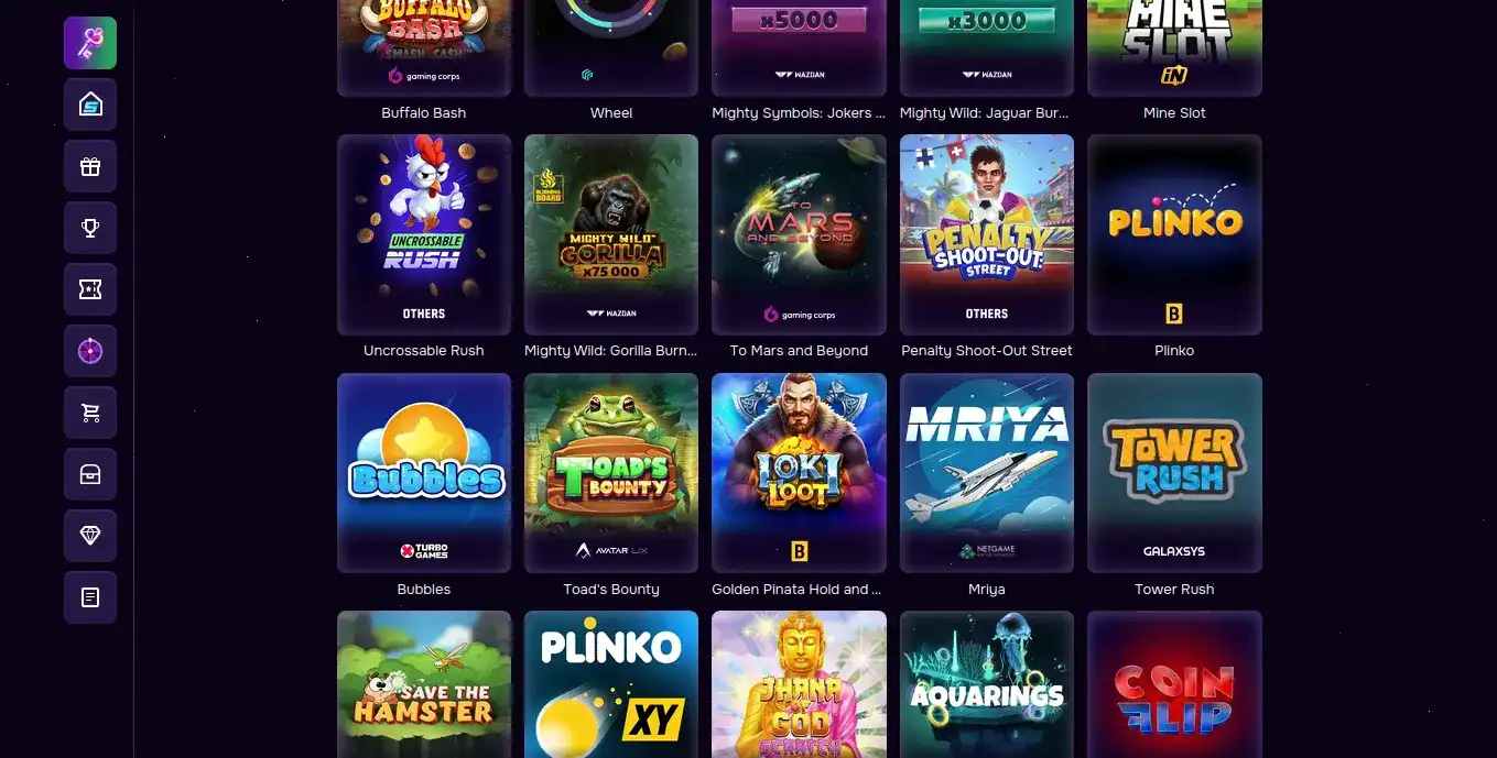 бонусное окно Apex casino